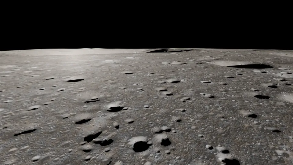 Selene, cratered uplands