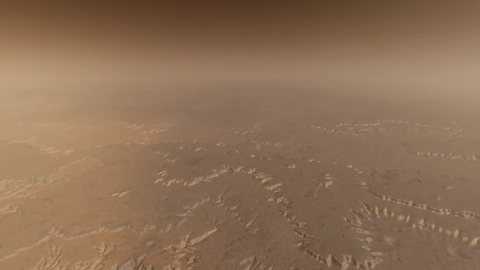 Mars from ten kilometres